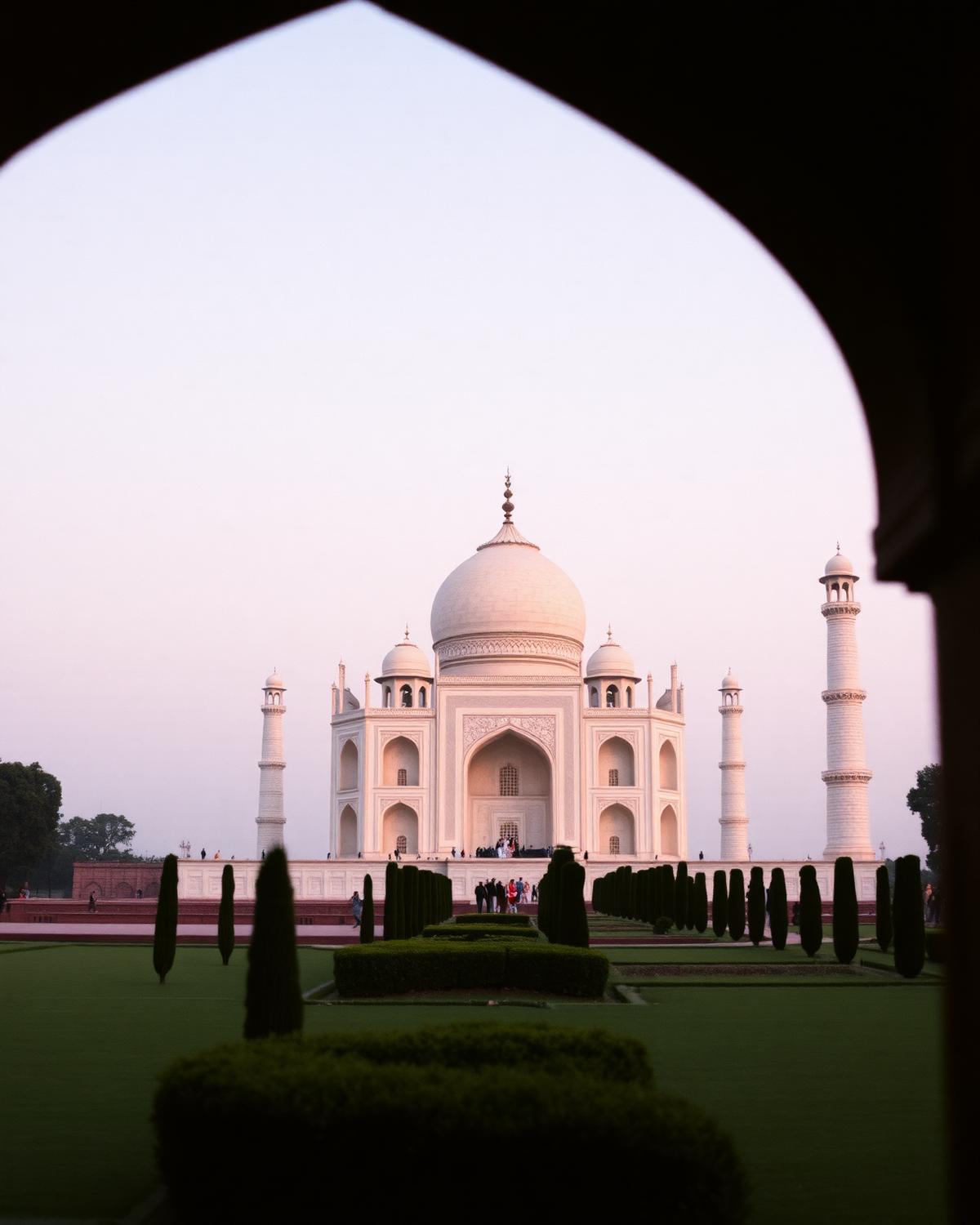 The Taj Mahal in Agra, visited on a dental implant trip to India
